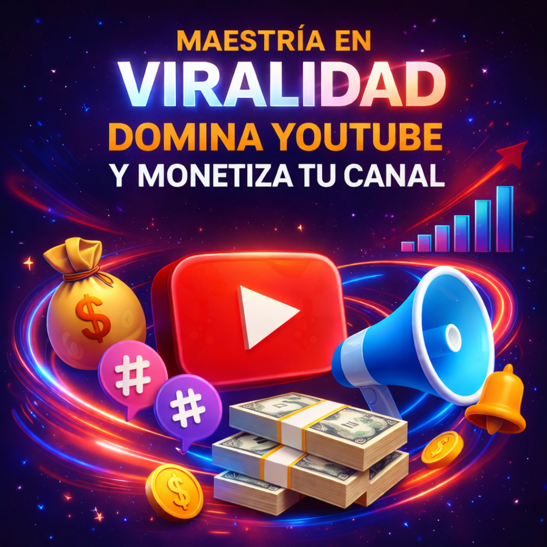 Maestría en Viralidad: Domina YouTube y Monetiza tu Canal