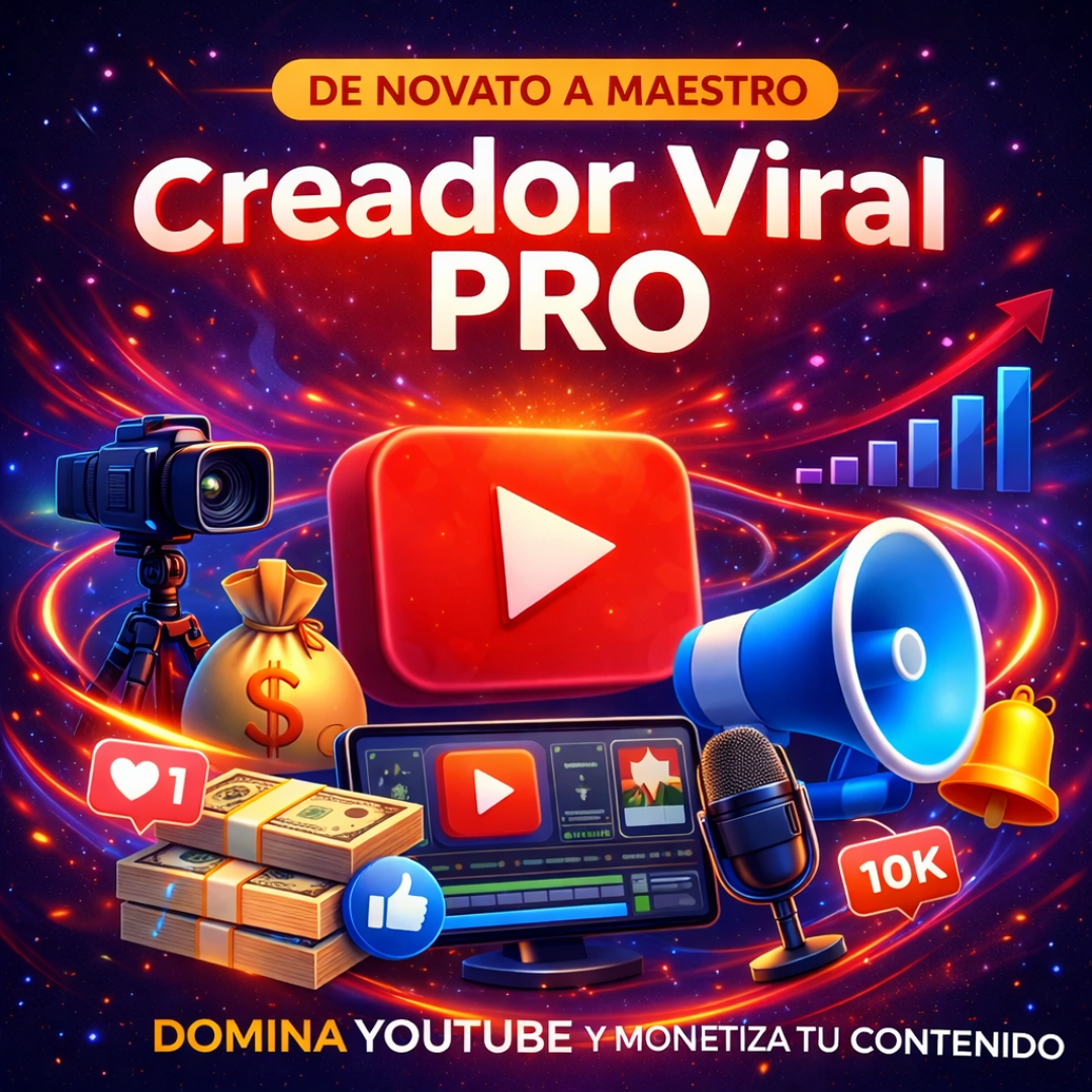 Creador Viral Pro: Domina YouTube y Monetiza tu Contenido