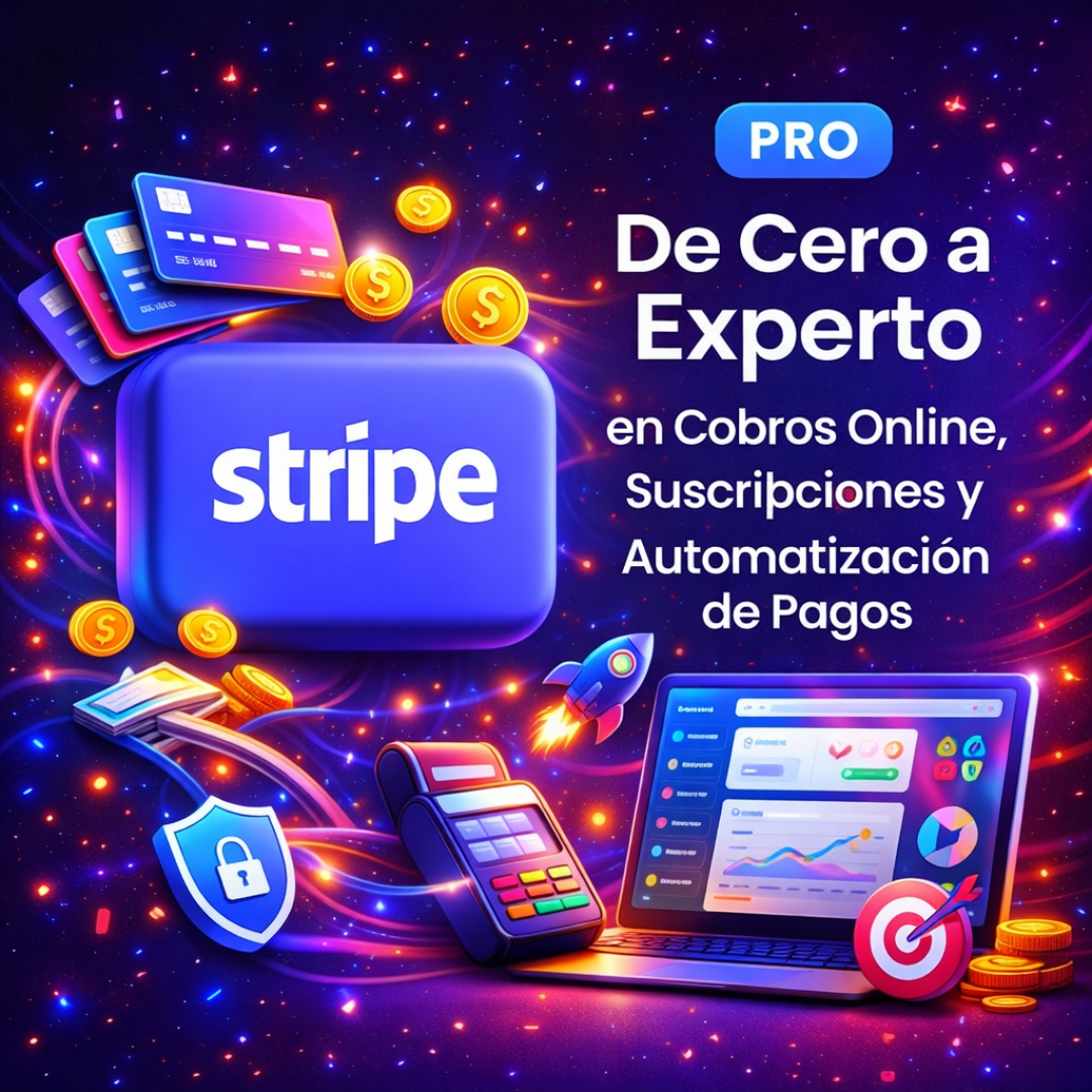 Stripe: De Cero a Experto en Cobros Online, Suscripciones y Automatización de Pagos