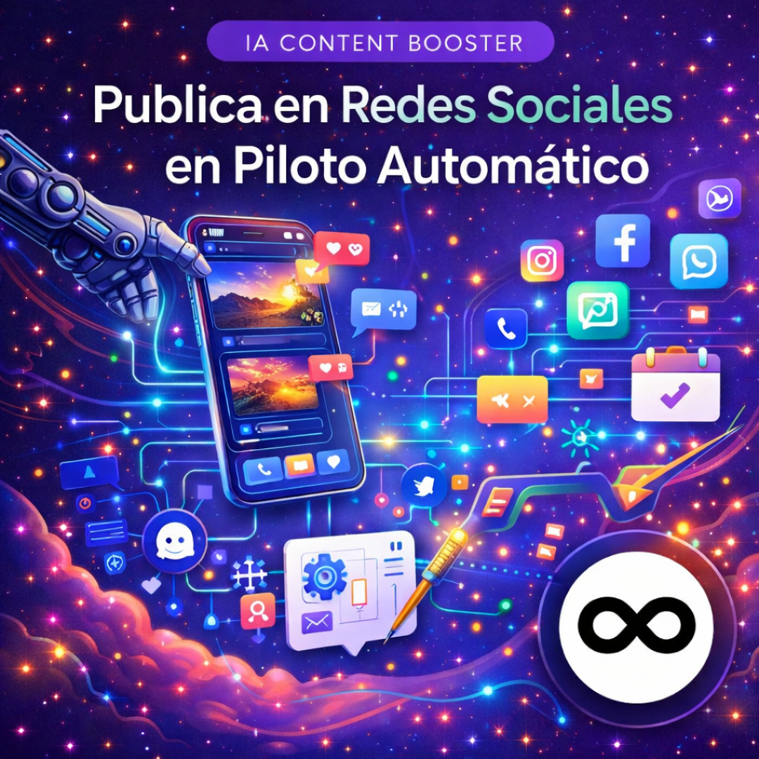 🚀 IA Content Booster: Publica en Redes Sociales en Piloto Automático 🤖